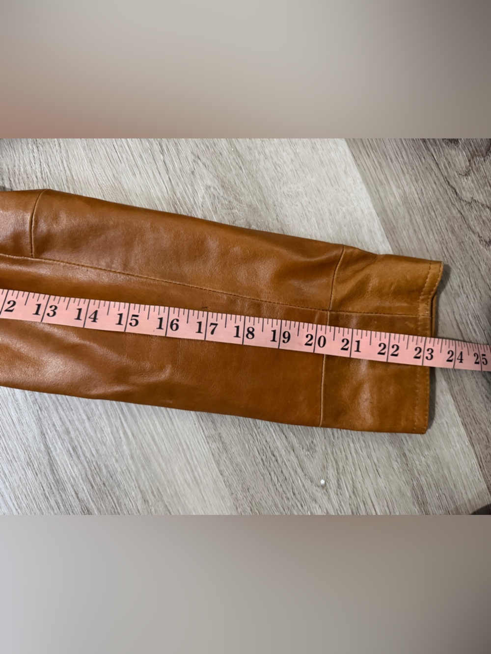 Wilsons Leather Maxima Tan Brown Leather Trench Coat - Picture 12 of 12